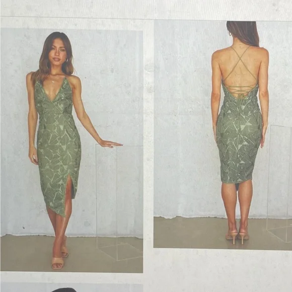 Hello Molly | Dresses | Hello Molly Sage Green Dress | Poshmark